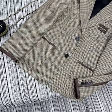 BLAZER A CUADRO MIU MIU
