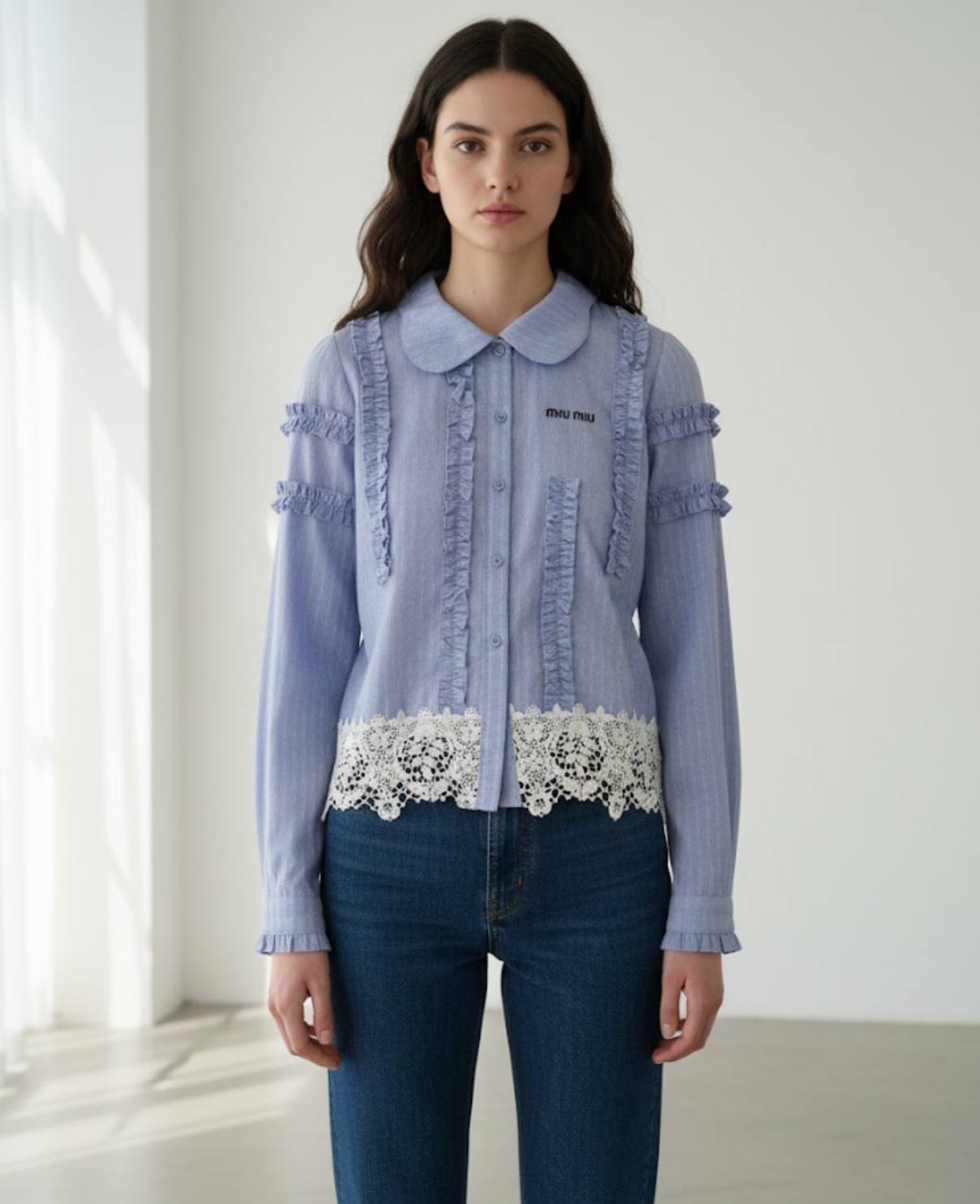 CAMISA A RAYAS MIU MIU